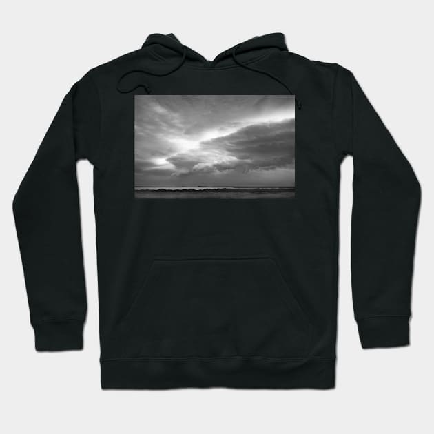 Rain clouds, Port Albert Hoodie by rozmcq